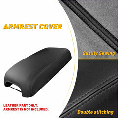 Fits 2013-2018 Toyota Avalon Leather Console Center Armrest Lid Cover Black EOA 6B93BC-57