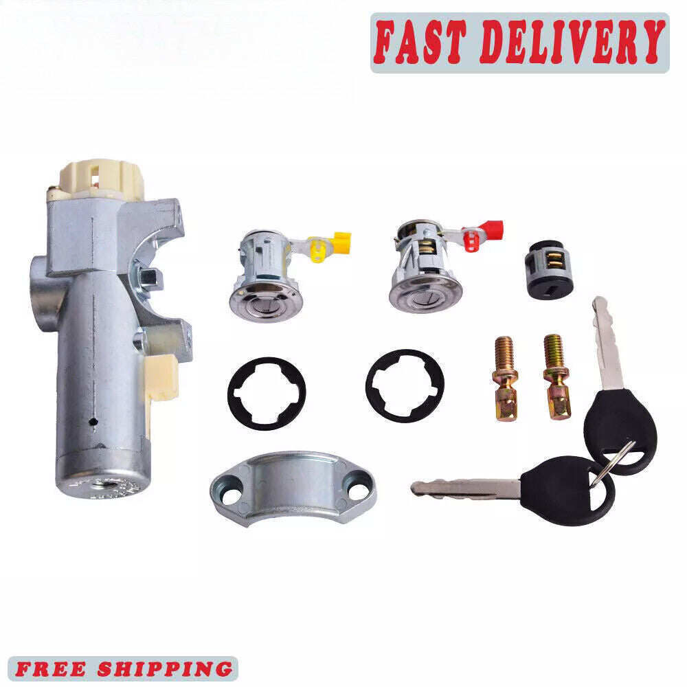 Fit for Nissan Patrol GU Ute Full Set Door Ignition Lock Barrel Key Set 6B93BC-57