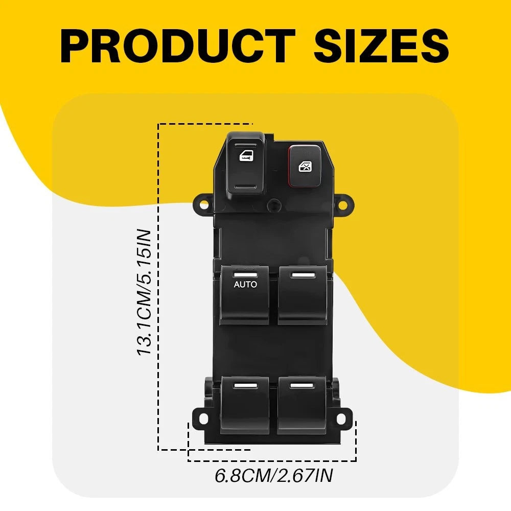 Front Driver Window Switch for Honda Fit 2009 2010 11 2012-2014 35750-T0A-A11 EA 6B93BC-57