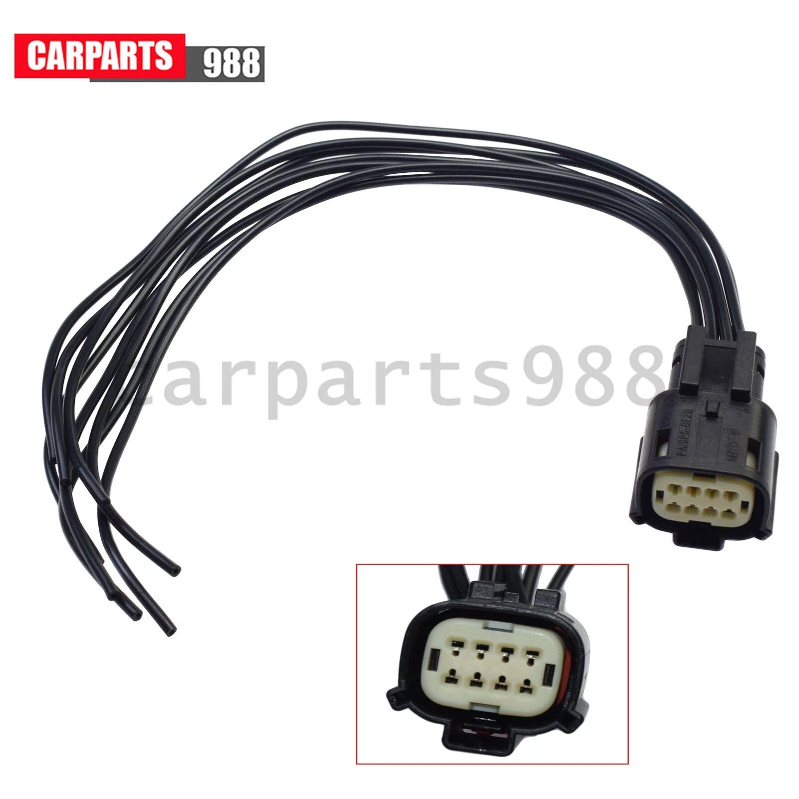 Headlight Connector Pigtail plug 6-pin wire 8-way For 16-18 Chevrolet Silverado 6B93BC-57