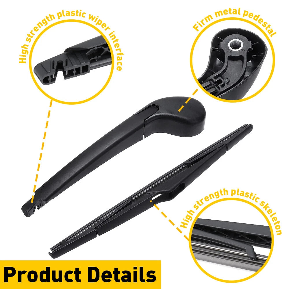 Rear Window Wiper Arm with Blade Set Fit for 2012-2018 Ford Focus #BM5Z-17C526-A 6B93BC-57