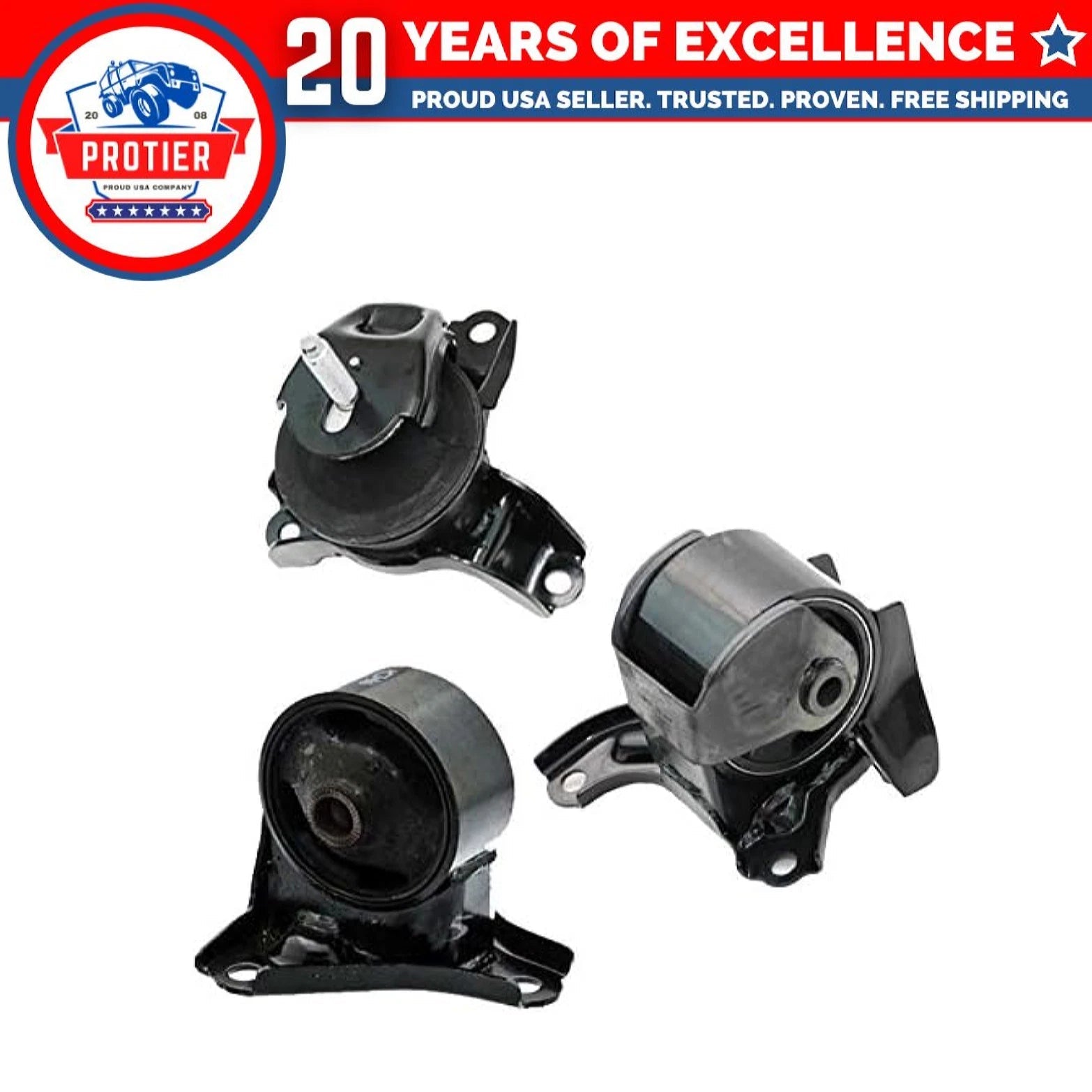 Fits 2005-2010 Hyundai Tucson/Kia Sportage 2.7L Frt Frt Rt Motor & Trans Mount 6B93BC-57