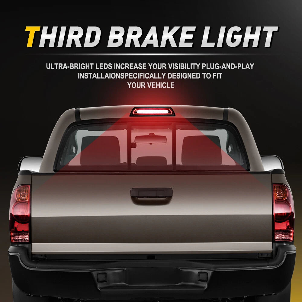 For 2016-2023 Toyota Tacoma Style F1 LED 3rd Third Tail Brake Lights Cargo Lamp 6B93BC-57