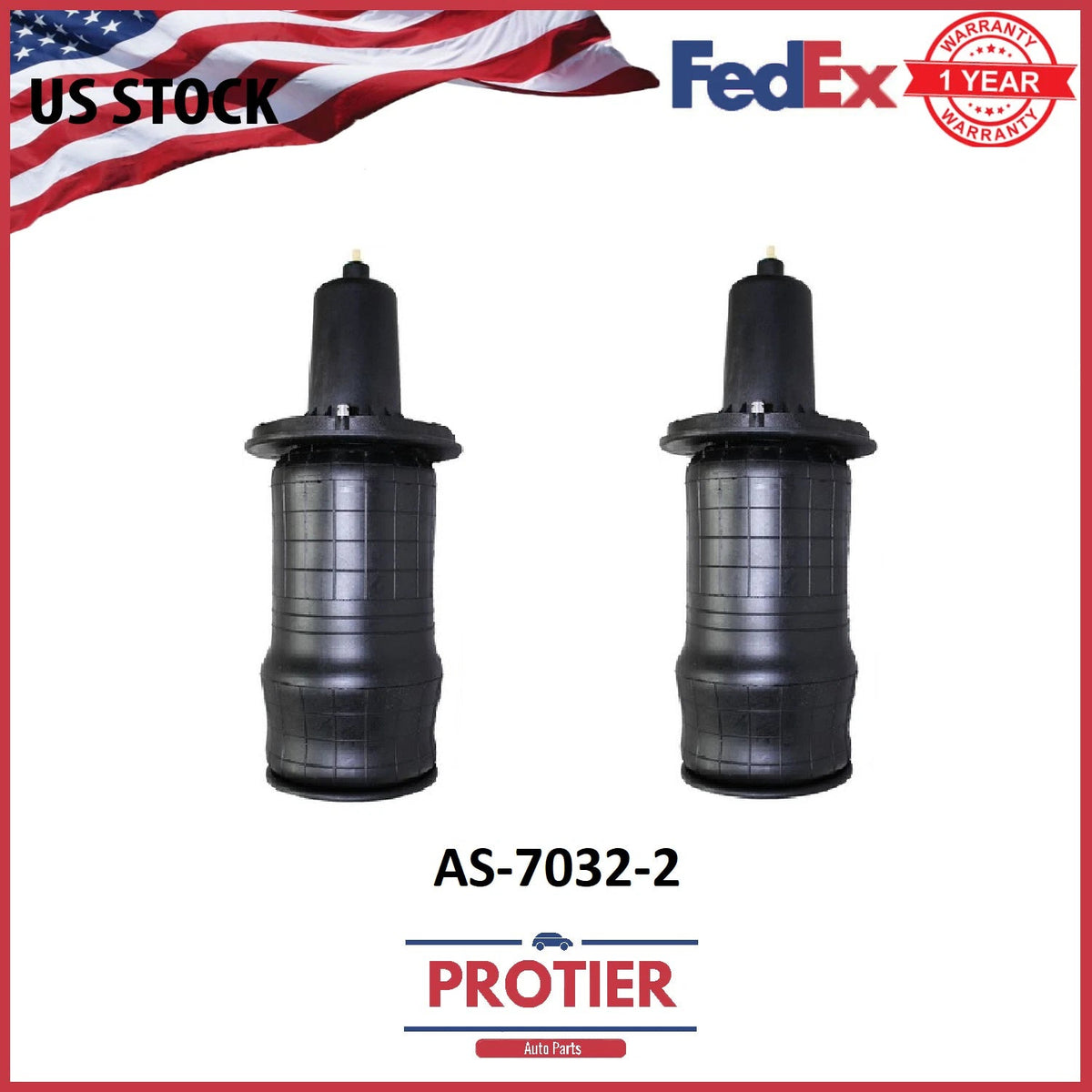 Front L & R Air Suspension Spring 2PCS Fit 1995-2002 Land Rover/Range Rover 6B93BC-57