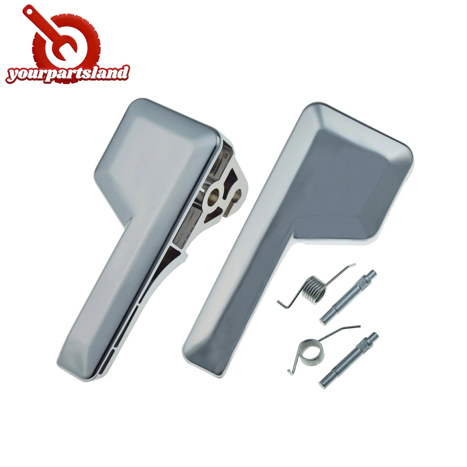 2X Interior Inner Door Handle LH RH For 07-14 Ford Edge 07-15 Lincoln MKX Chrome 6B93BC-57