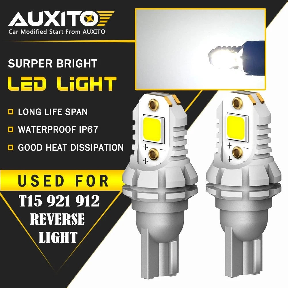 AUXITO LED Reverse Back Up Light Bulb 921 912 W16W 906 916 Super White 6500K EOA AUXITO