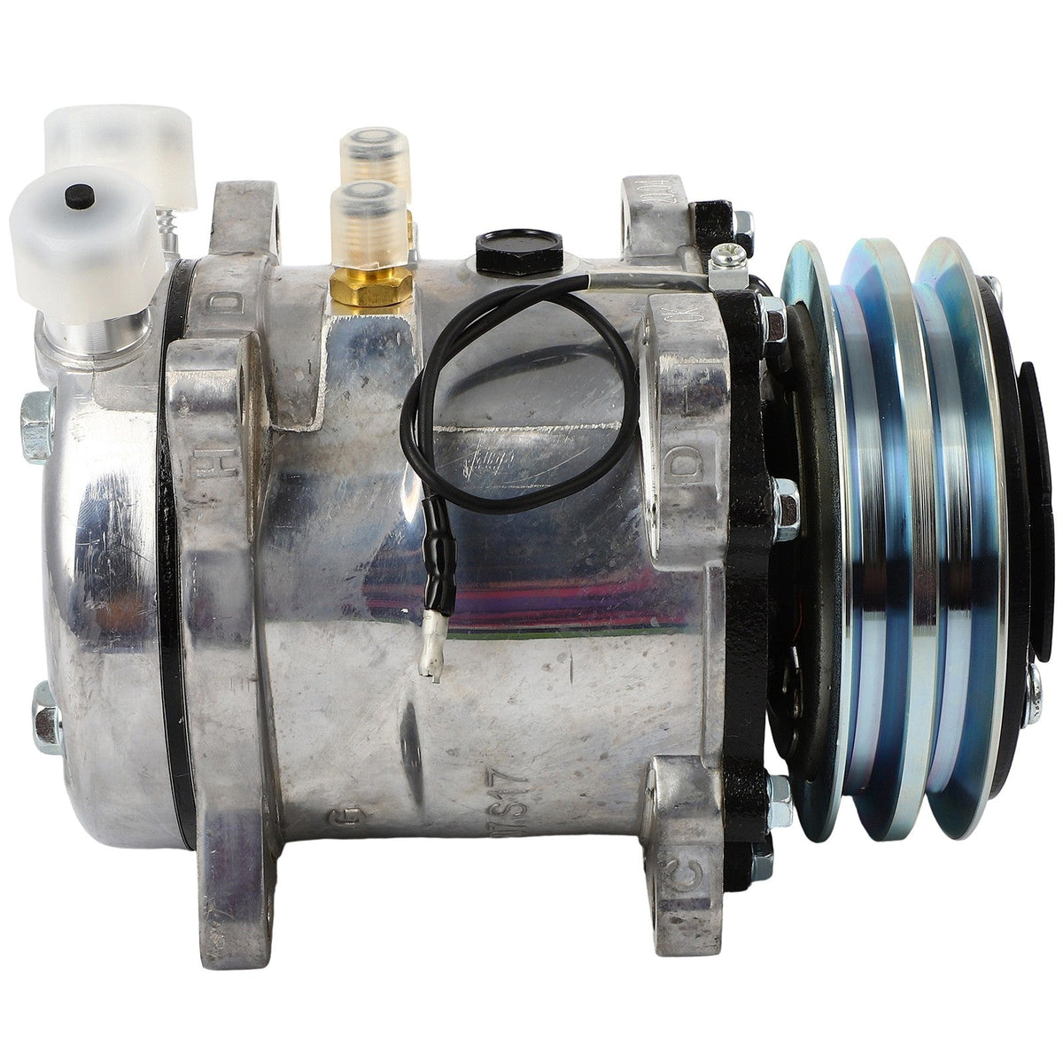 A/C Compressor For Abacus 507 / Sanden 5H11 V-Belt 2 Grooves R134a CO 5104C 6B93BC-57