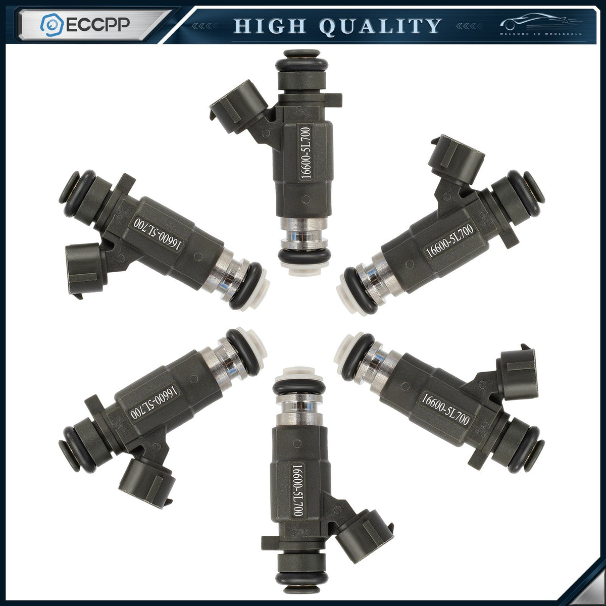 6pcs Fuel Injectors for INFINITI QX4 for Nissan Maxima Pathfinder Sentra Urvan 6B93BC-57