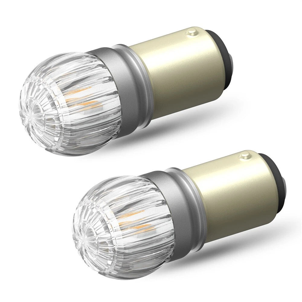 AUXITO 1157 BAY15D Amber Yellow LED Turn Signal Parking Light Bulb Error Free EA AUXITO