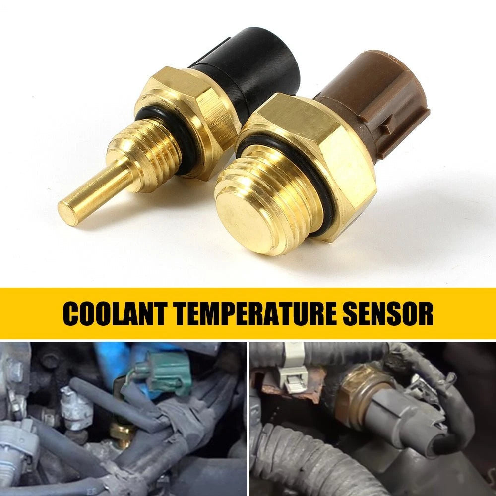 Set of 2 Cooling Fan Switch Coolant Temp Sensor Fit For Honda Accord CR-V Civic 6B93BC-57