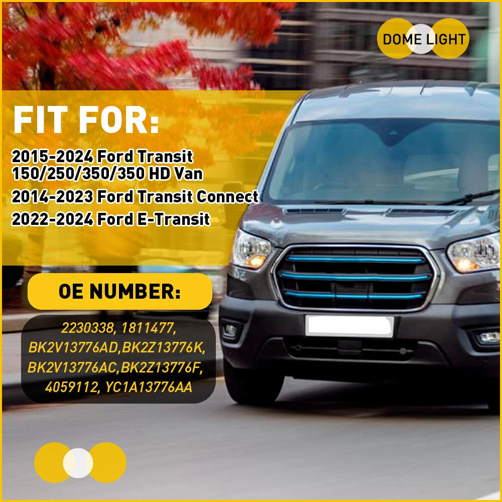 4PC For 2015-2024 Ford Transit 150 250 350 HD LED Dome Light Cargo Area Interior 6B93BC-57
