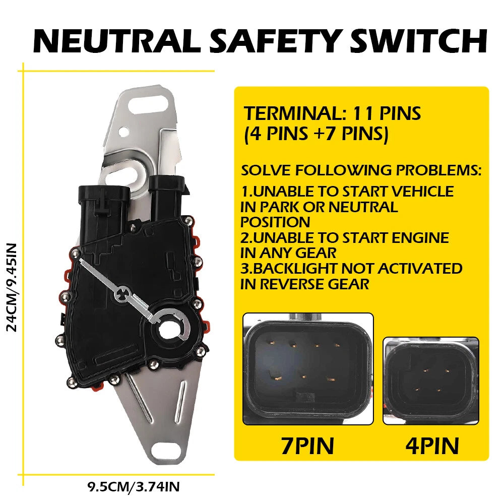 4L80E PRNDL NEUTRAL SAFETY MLPS SWITCH For GMC Chevy Truck 1995-2003 (99560) USA 6B93BC-57