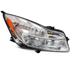 Pair Kit Headlights Assembly For 2011-2013 Buick Regal 2.0L 2.4L Chrome Amber 6B93BC-57