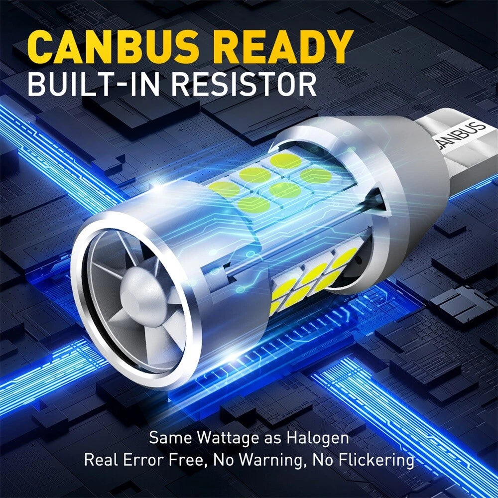 AUXITO 921 912 T15 LED Reverse Backup Light Bulb Super Bright White 4000LM EOA AUXITO