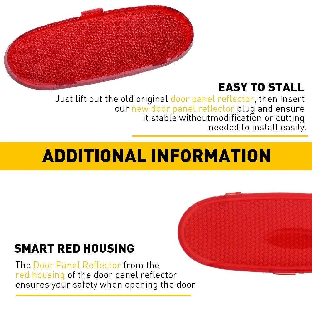Inner Front Door Panel Light Reflector Trim For 2003-2009 Ram Dodge 2500/3500 6B93BC-57