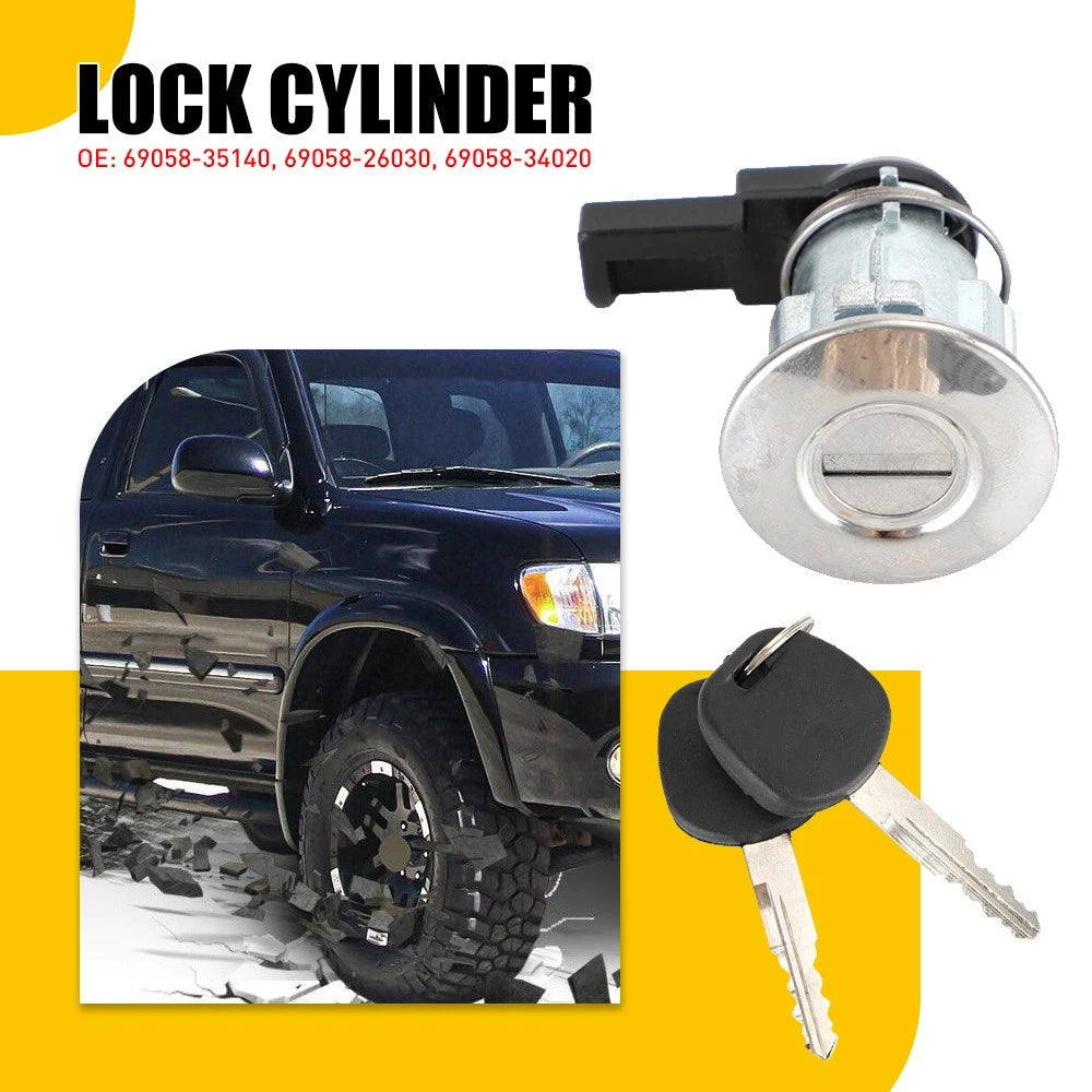 Fuel Filler Lid lock Cylinder For Tundra Toyota 2000-2003 69058-35140 EOA 6B93BC-57