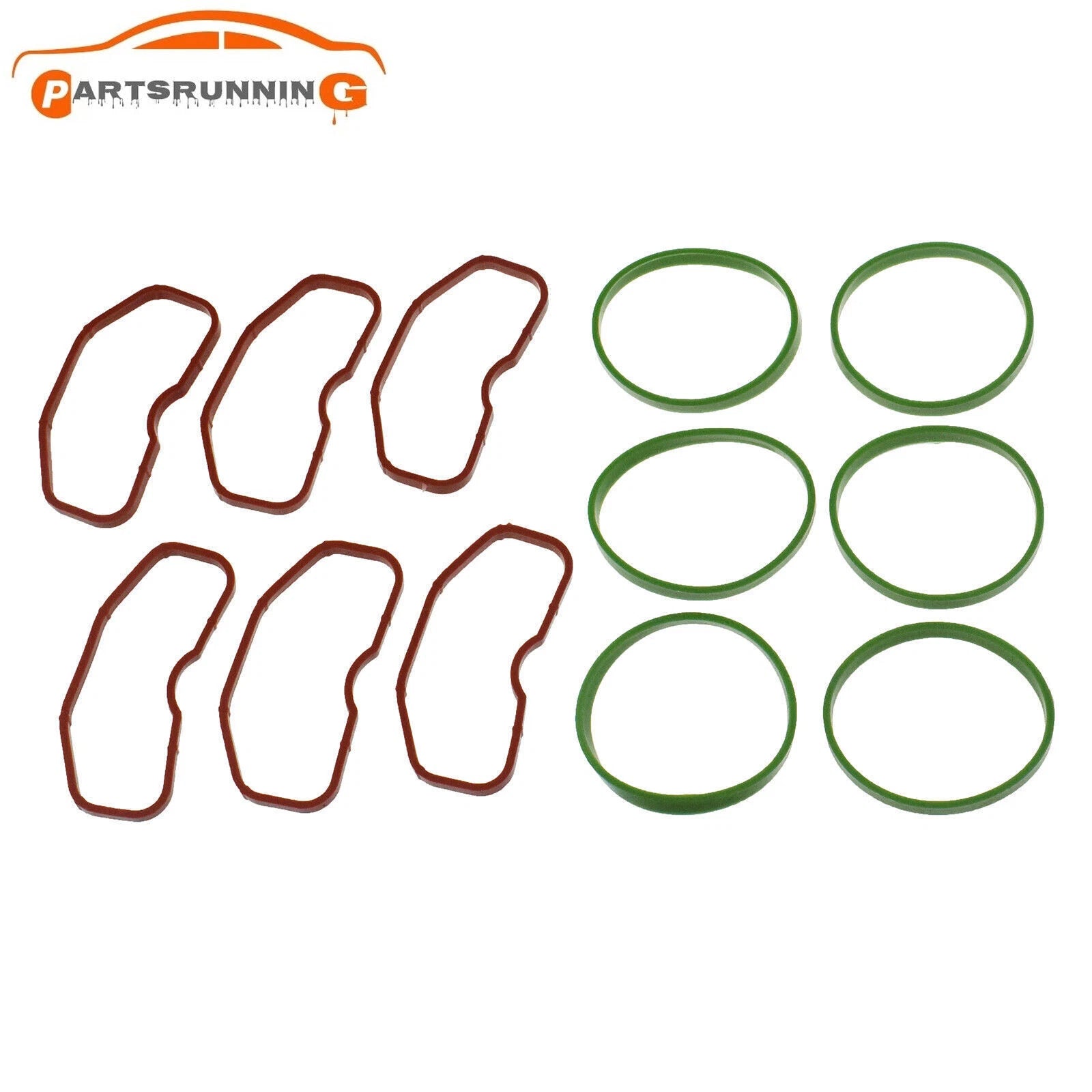 6*Upper & 6*Lower Intake Manifold Gaskets For Audi 3.0T Q5 Q7 A8 A7 A6 S4 S5 SQ5 6B93BC-57