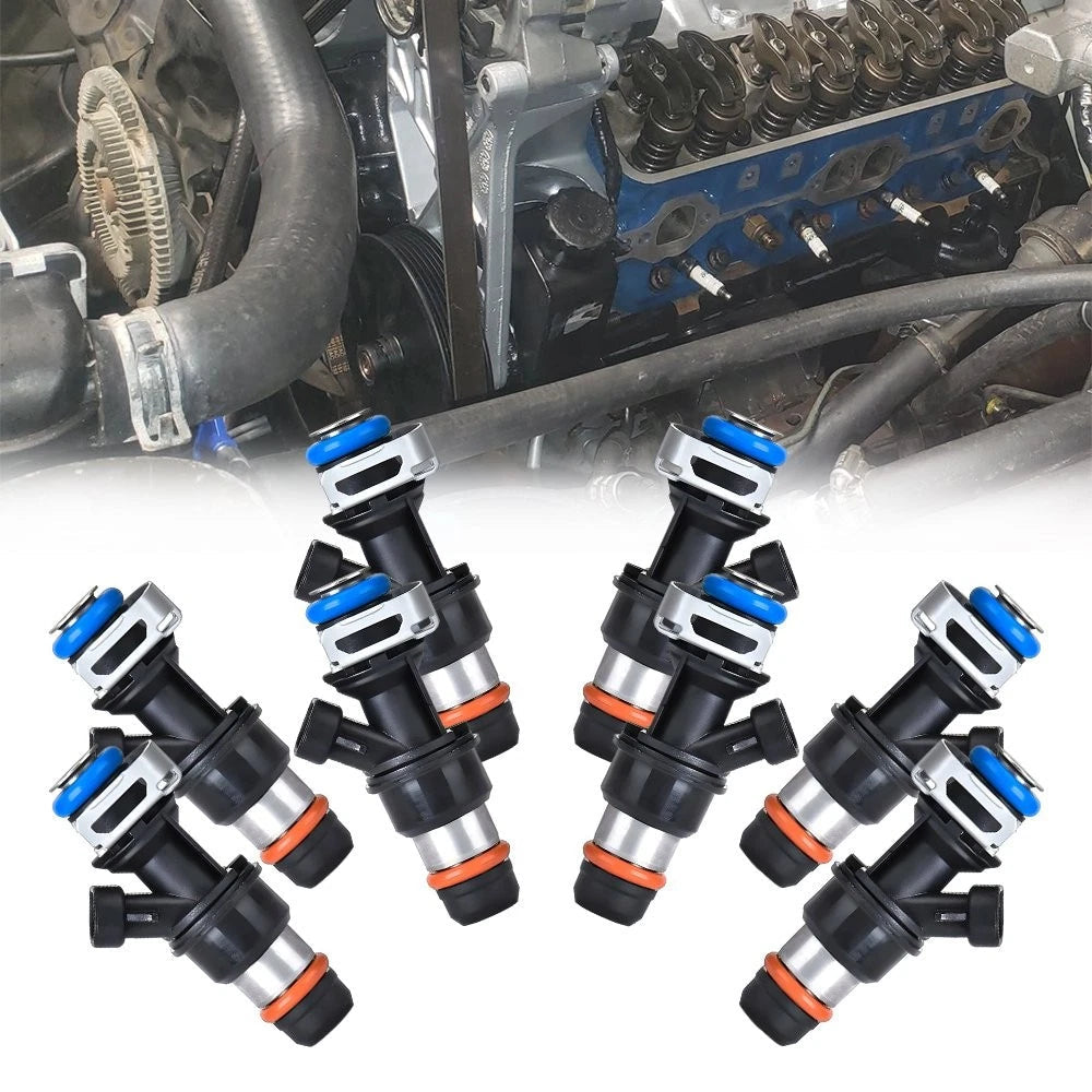 8PCS Fuel 2001-2006 for Injectors GMC Cadillac 4.8L 5.3L Chevy 6.0L 17113553 US 6B93BC-57