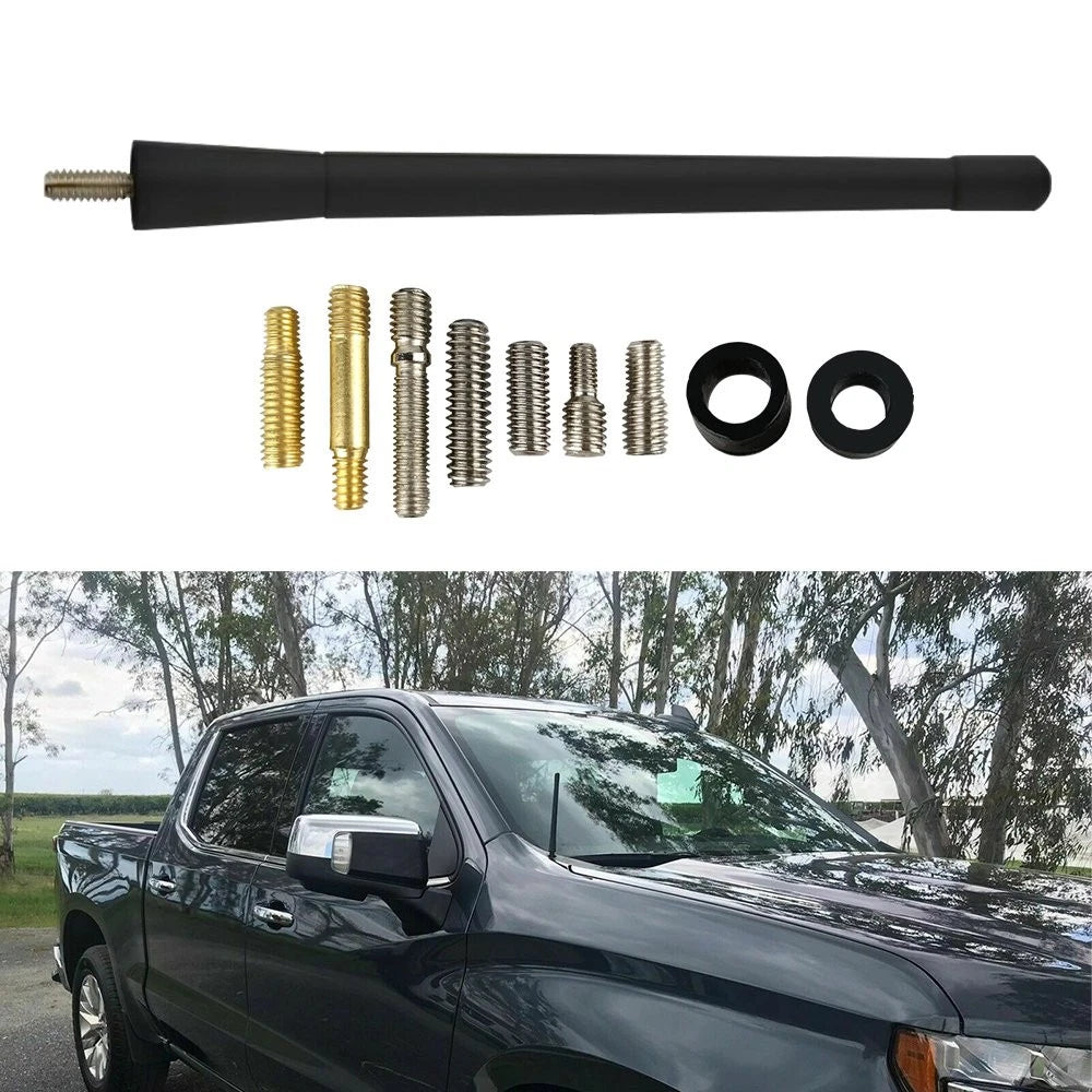 7" Short Black Antenna Mast Radio for AM/FM FORD F-150 F150 2009-2021 F250 EOA 6B93BC-57