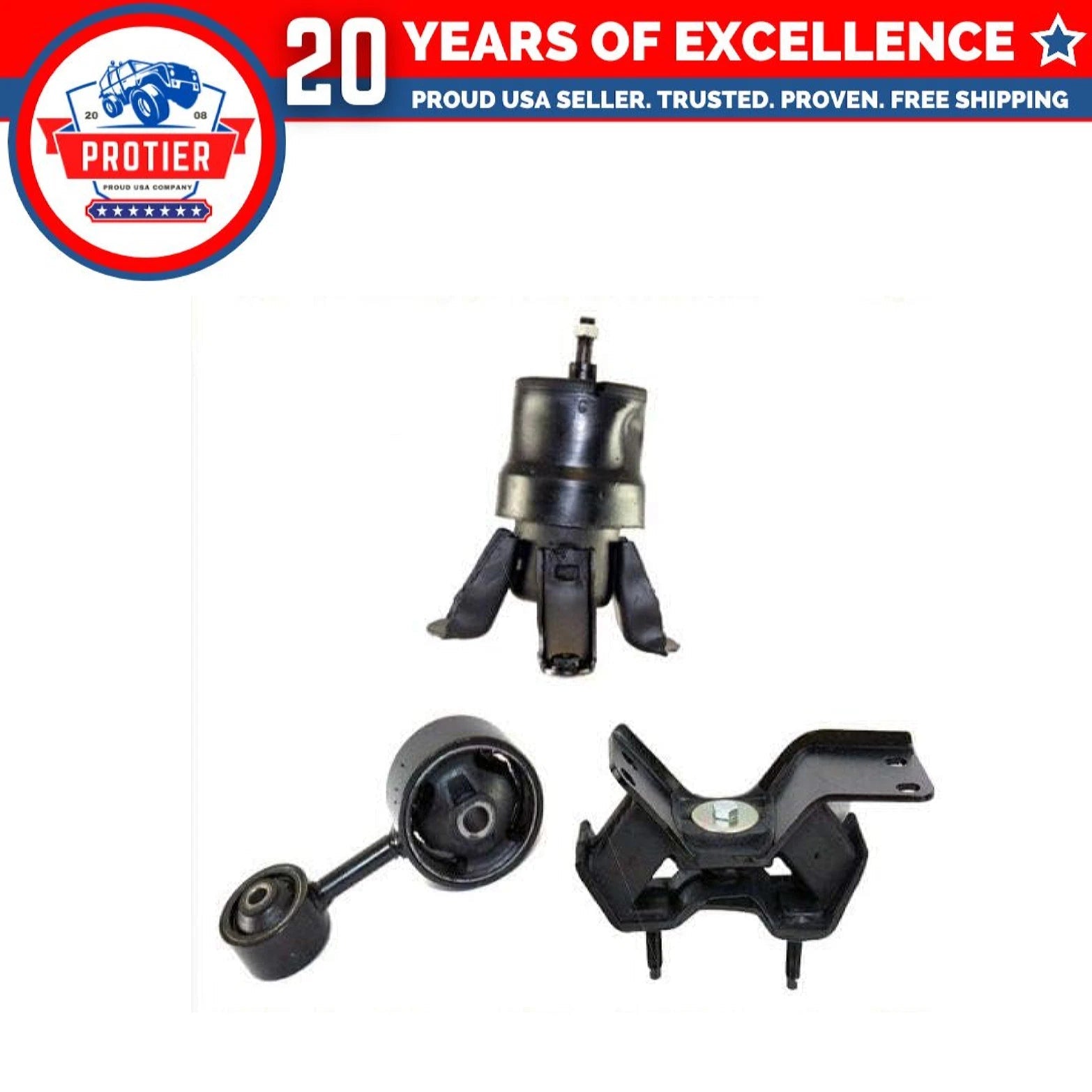 Fits 1997-2001 Toyota Camry 2.2L Auto Trans Motor & Trans Mount Set 3PCS : 6B93BC-57