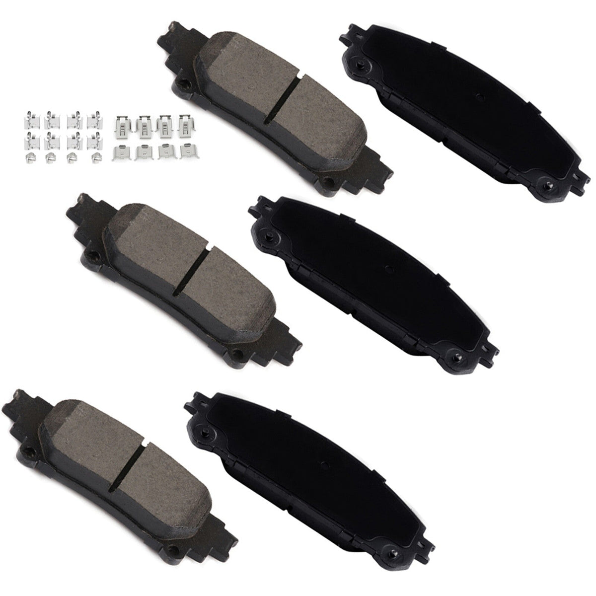 Front and Rear Ceramic Brake Pad Kit for Toyota Highlander Sienna Lexus RX350 V6 6B93BC-57