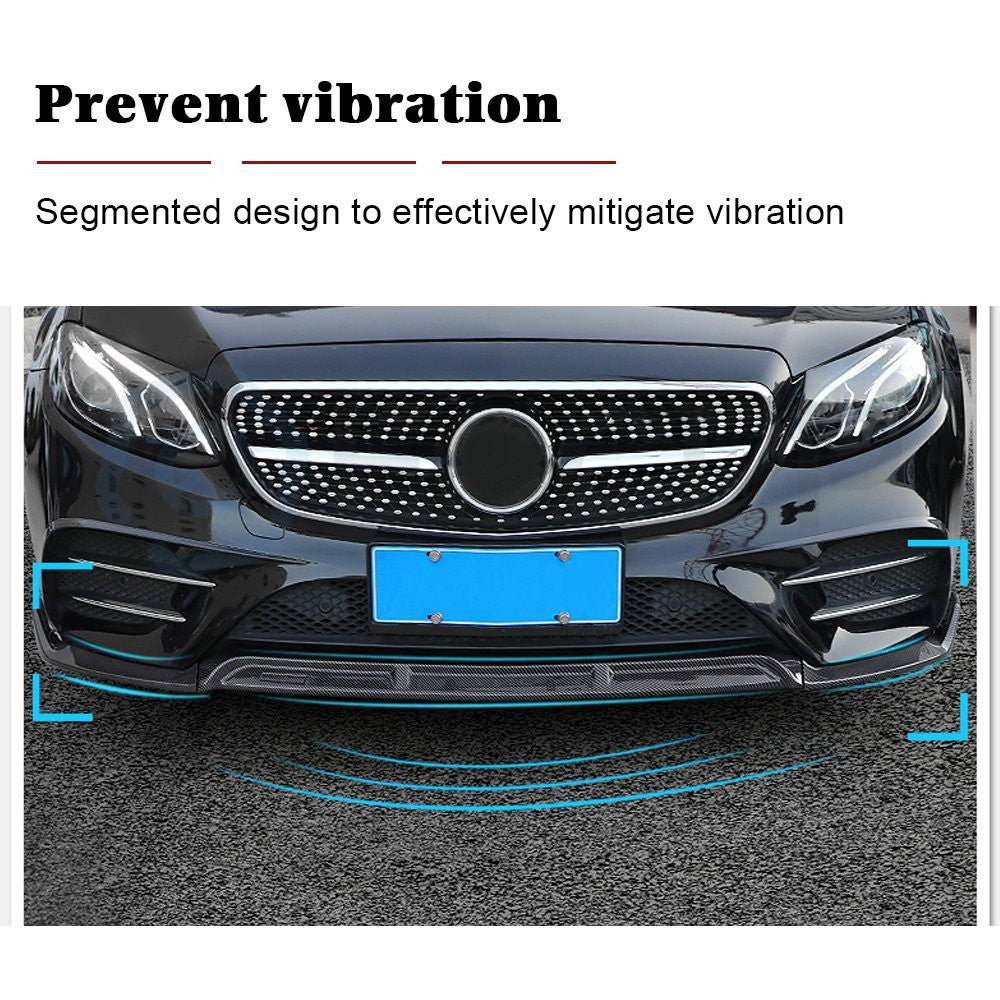 3PC For 2019-2020 Toyota Camry Gloss Black Front Bumper Lip Spoiler Splitter 6B93BC-57