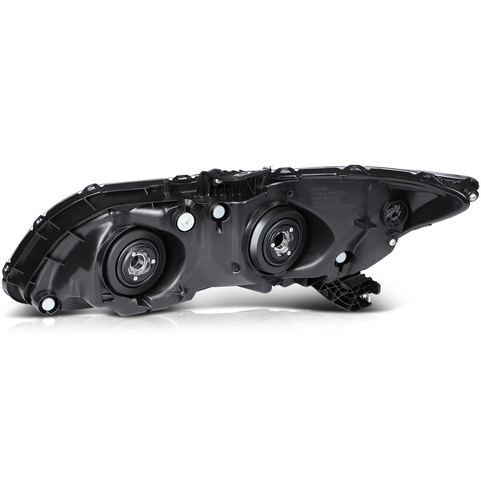 Pair Kit Headlights Assembly For 2012-2015 Honda Civic 1.5L 1.8L 2.4L Black 6B93BC-57
