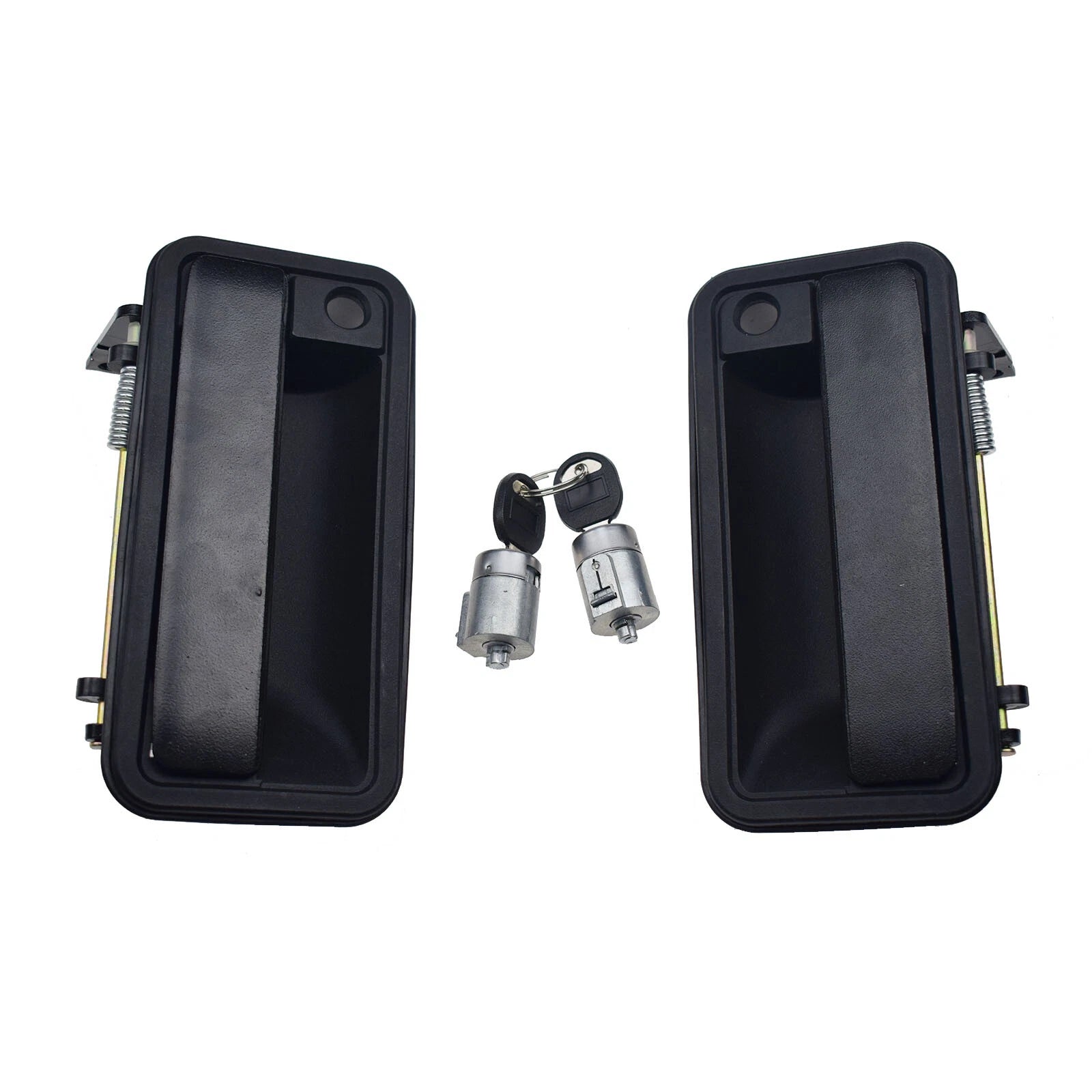 Front L & R Outside Door Handle & Lock Cylinder Kit Set for Chevy GMC 15032305 6B93BC-57