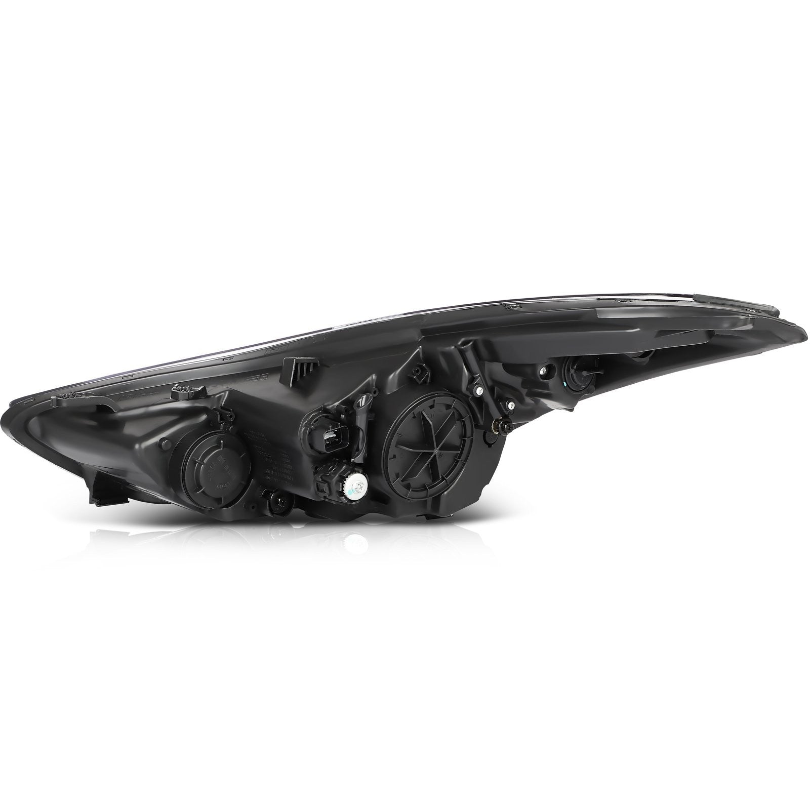 ECCPP Headlights Assembly For Hyundai Elantra 1.8L 2.0L 2014-2016 Pair Black 6B93BC-57