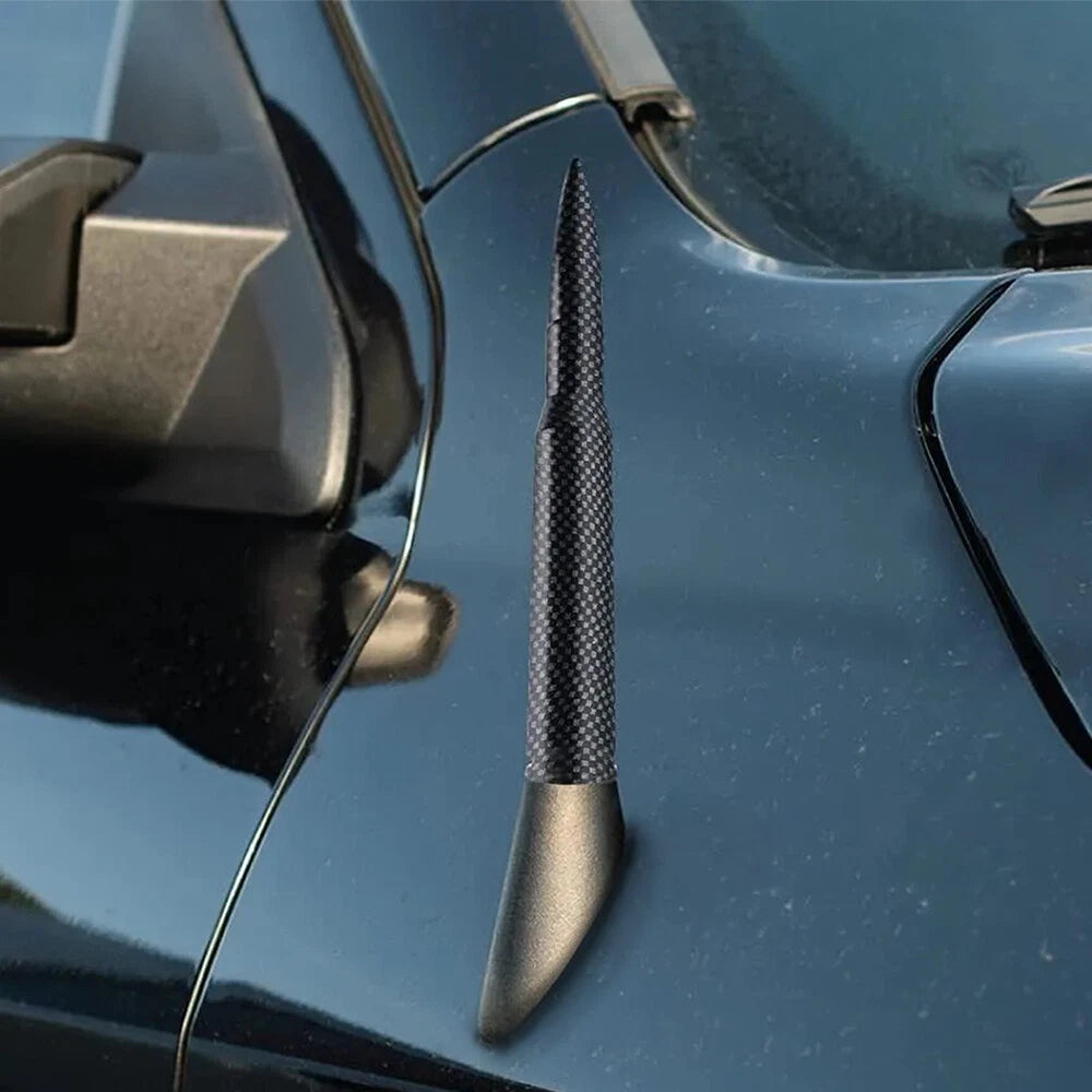 Carbon Fiber Bullet Antenna 50 Cal For Chevy Silverado 1500/2500/3500/GMC Sierra 6B93BC-57