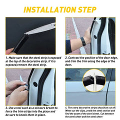 16ft Trim Car Molding Rubber Door Edge Strip Seal Scratch Protector Guard Decor 6B93BC-57