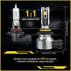 4X 9005 9006 LED Headlights Kit Bulbs 6500K High Low Beam Super White Bright EOA 6B93BC-57