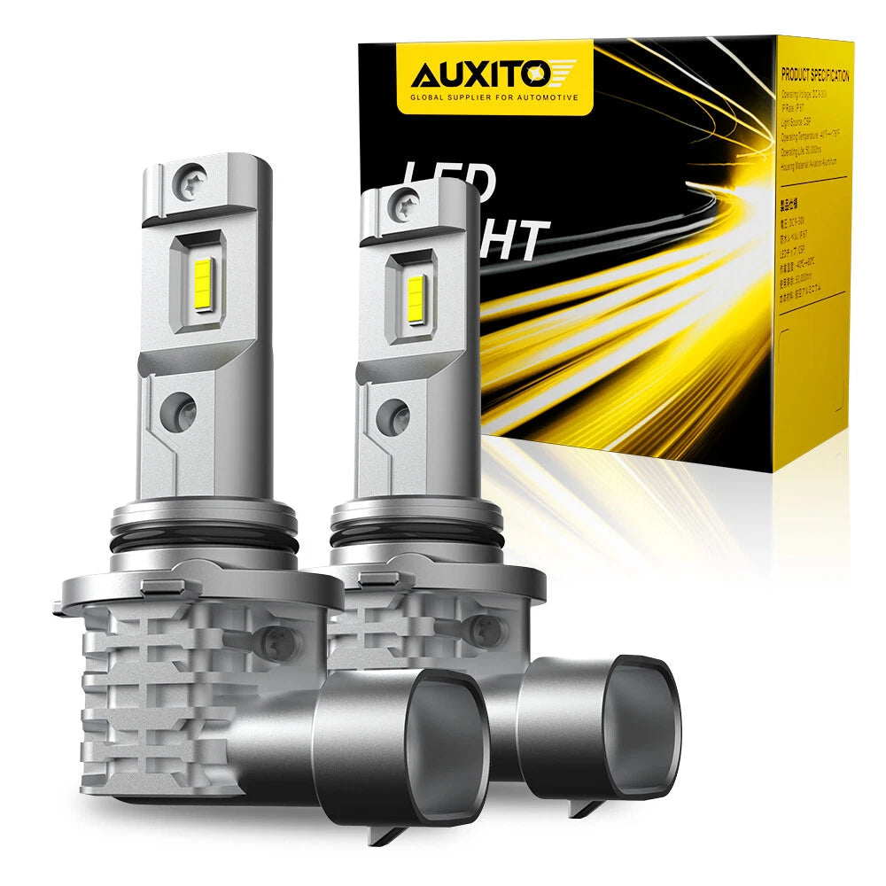 AUXITO 9006 HB4 LED Headlight Bulbs High/Low Beam Super Bright White Kit 2PC EOA AUXITO