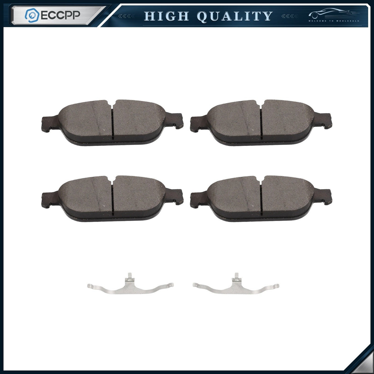Front Performance Semi-Metallic Brake Pad Set For Audi A5 2014 - 2015 A6 Quattro KOEEP