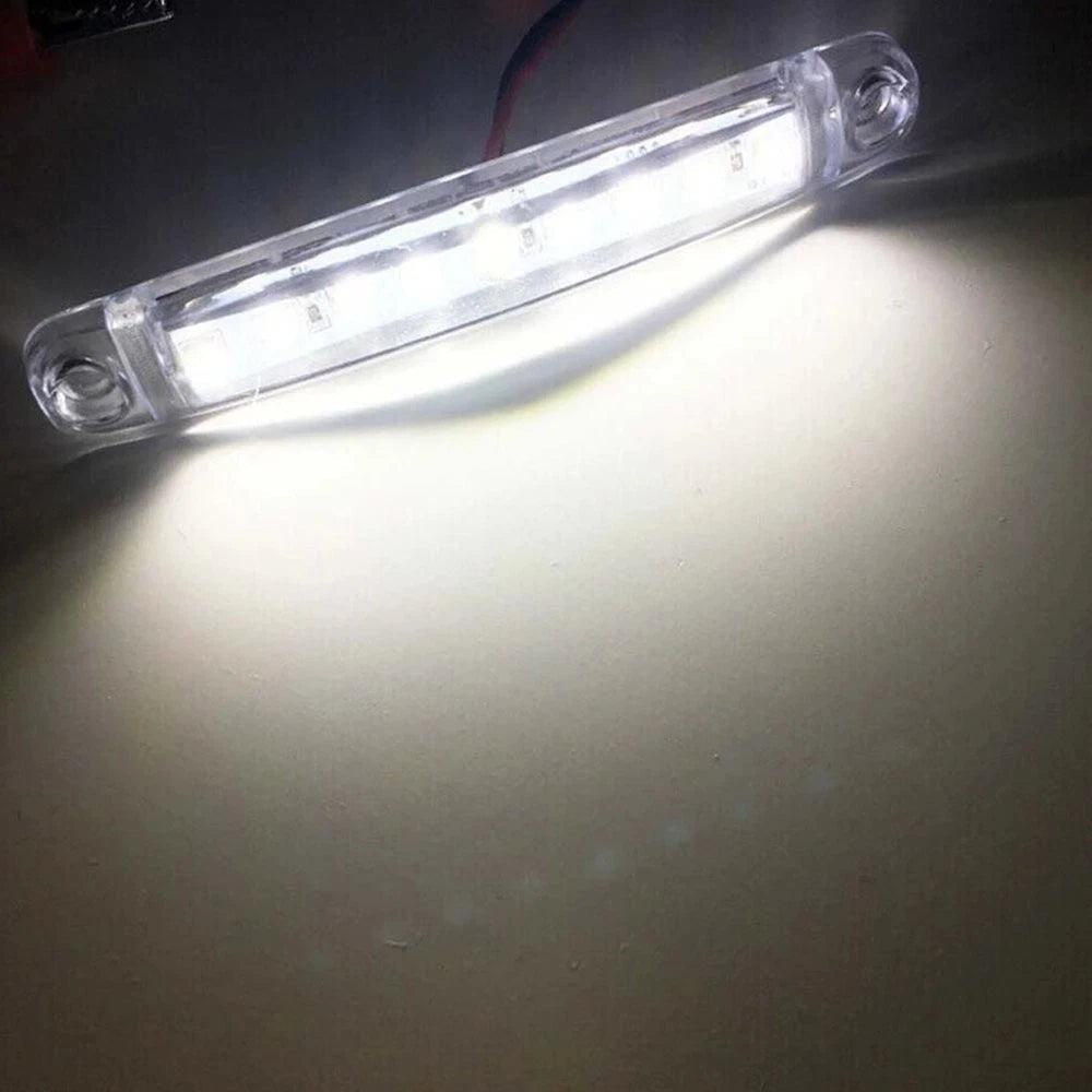 10PCS LED Side Marker Lights Bullet Clearance Light Truck Trailer 12V white EOA 6B93BC-57
