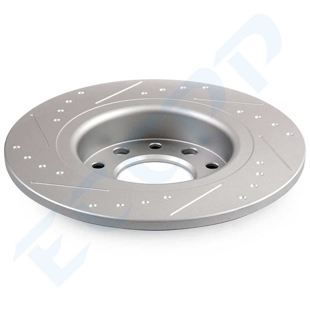 2PCS Rear Brake Discs Rotors Slotted Kit For 2013 2014 2015 2016 Dodge Dart 6B93BC-57