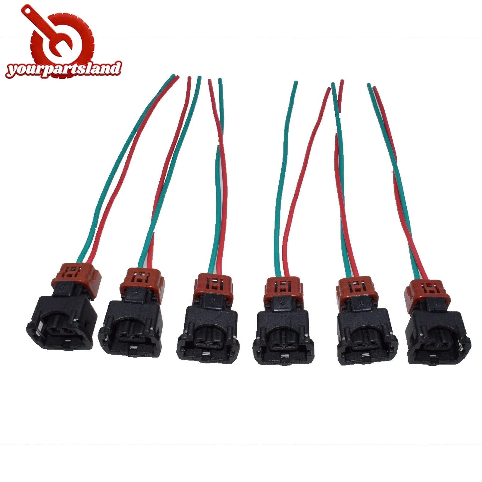 Fuel Injector Wiring Harness Connector Plug 6PCS For Nissan 300ZX Z31 1984-1987 6B93BC-57