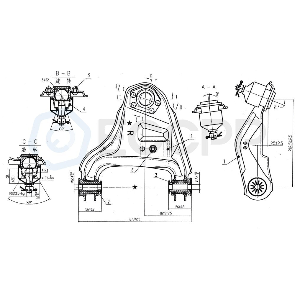 8PCS Steering Control Arm Ball Joint Kit Fits 1984-1996 Chevrolet S10 4WD/4x4 6B93BC-57