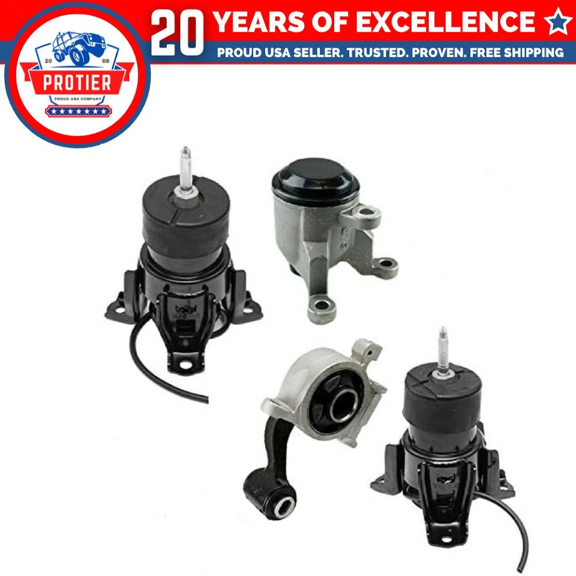 Engine Motor & Trans Mount 4PCS Fit 07-12 Nissan Altima 3.5L for Manual Trans 6B93BC-57