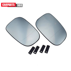 Pair LH RH Mirror Glass Heated with Backing Plate for Volvo C30 C70 S40 S60 S80 6B93BC-57