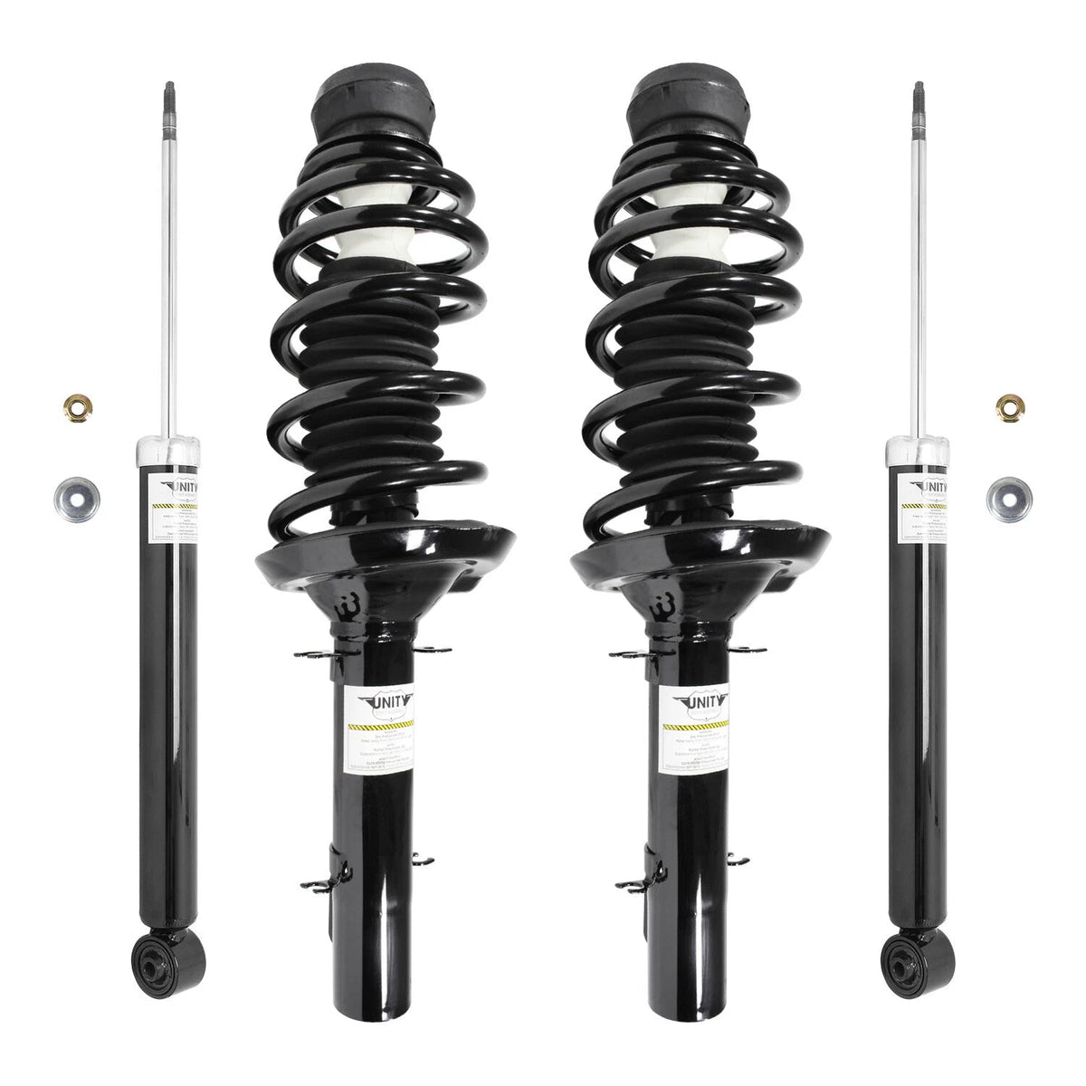 Front & Rear Complete Strut Assembly Shock Kit for 1998-2010 Volkswagon 6B93BC-57