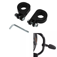 1.25" (32mm) Foot Peg Clamp Mounting Kit For Harley Touring Engine Guard Bars US