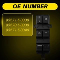 For 2016-2018 Hyundai Tucson Driver Left Side Master Power Door Window Switch EA 6B93BC-57