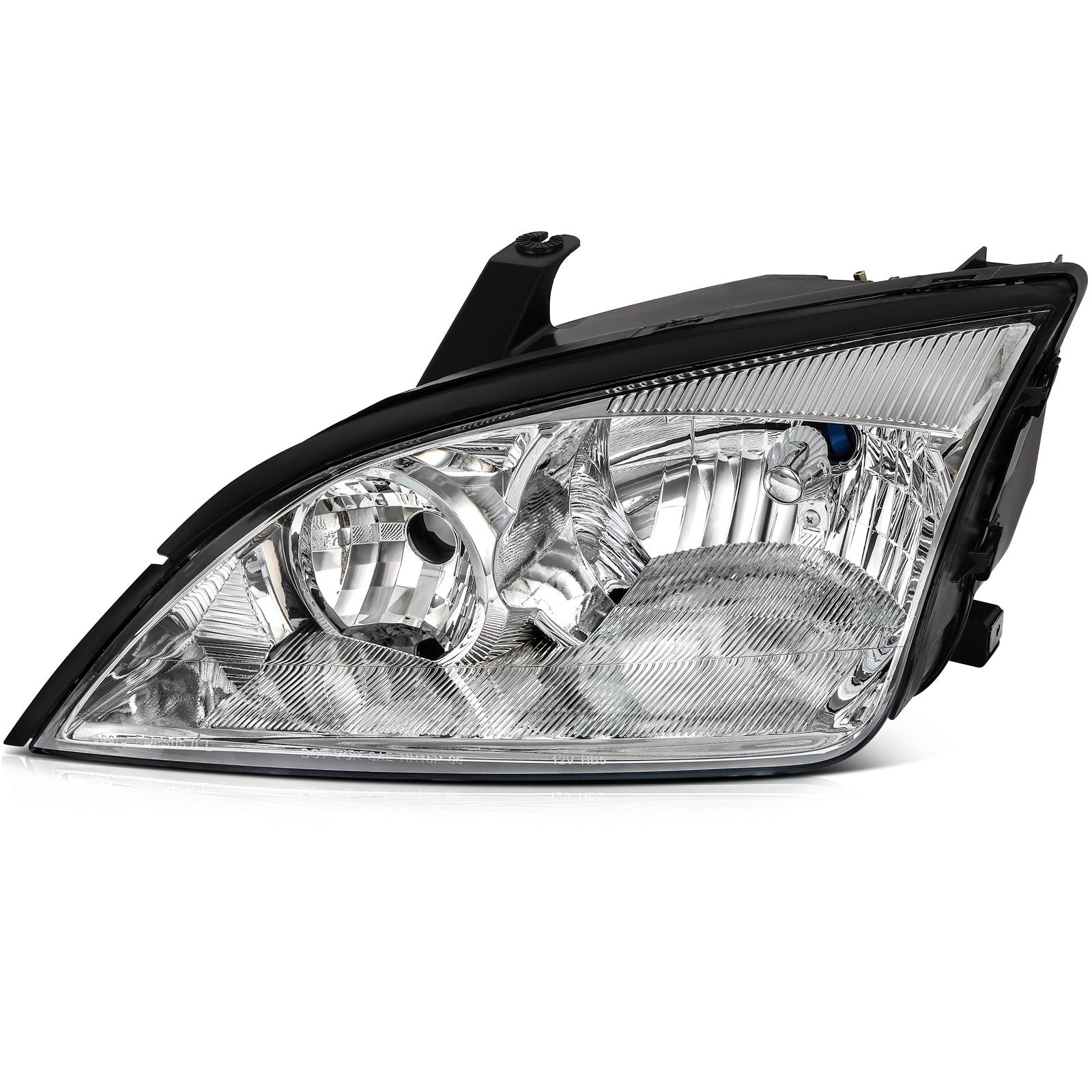 Headlights Assembly Pair For 2007-2005 Ford Focus Chrome Housing Left+Right 6B93BC-57
