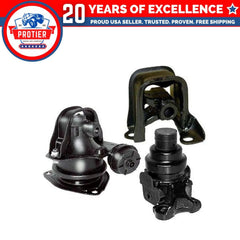 Fits 1994-1997 Honda Accord 2.2L Motor Mount Set w/Solenoid Valve for AUTO 3PCS 6B93BC-57