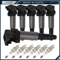 ECCPP 6 For 2.5L 325Ci 325i 325xi 525i X3 Z4 3.0L 330i Ignition Coil Spark Plug ECCPP