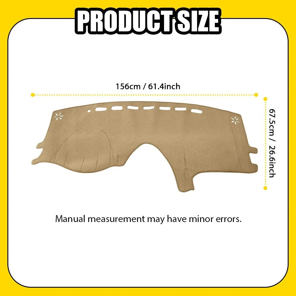 Dash Cover for Toyota Sienna 2004 2005 2006 2007-2010 Dashboard Cover Mat Beige 6B93BC-57