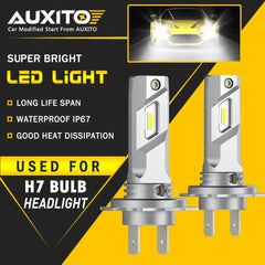 2x Super Bright H7 LED Headlight Kit High Low Beam Bulbs 40000LM 6500K White E4A 6B93BC-57