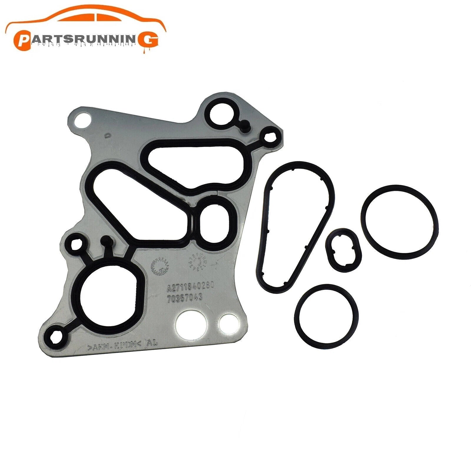 Oil Cooler Gasket & O-Rings Kit For Mercedes-Benz C180 C200 C250 C300 2711840280 6B93BC-57