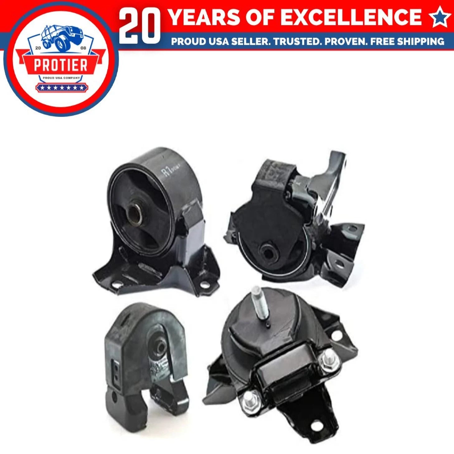 Fits 2006-2008 Hyundai Sonata 3.3L Engine Motor & Trans Mount Set 4pcs 6B93BC-57